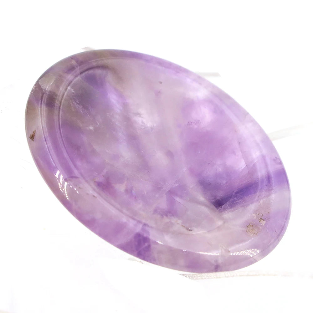 35x45mm Thumb Worry Stones Oval Massage Quartz Healing Crystal 7 Chakra Therapy Meditation Spiritual Natural Gemstone Spa Tools