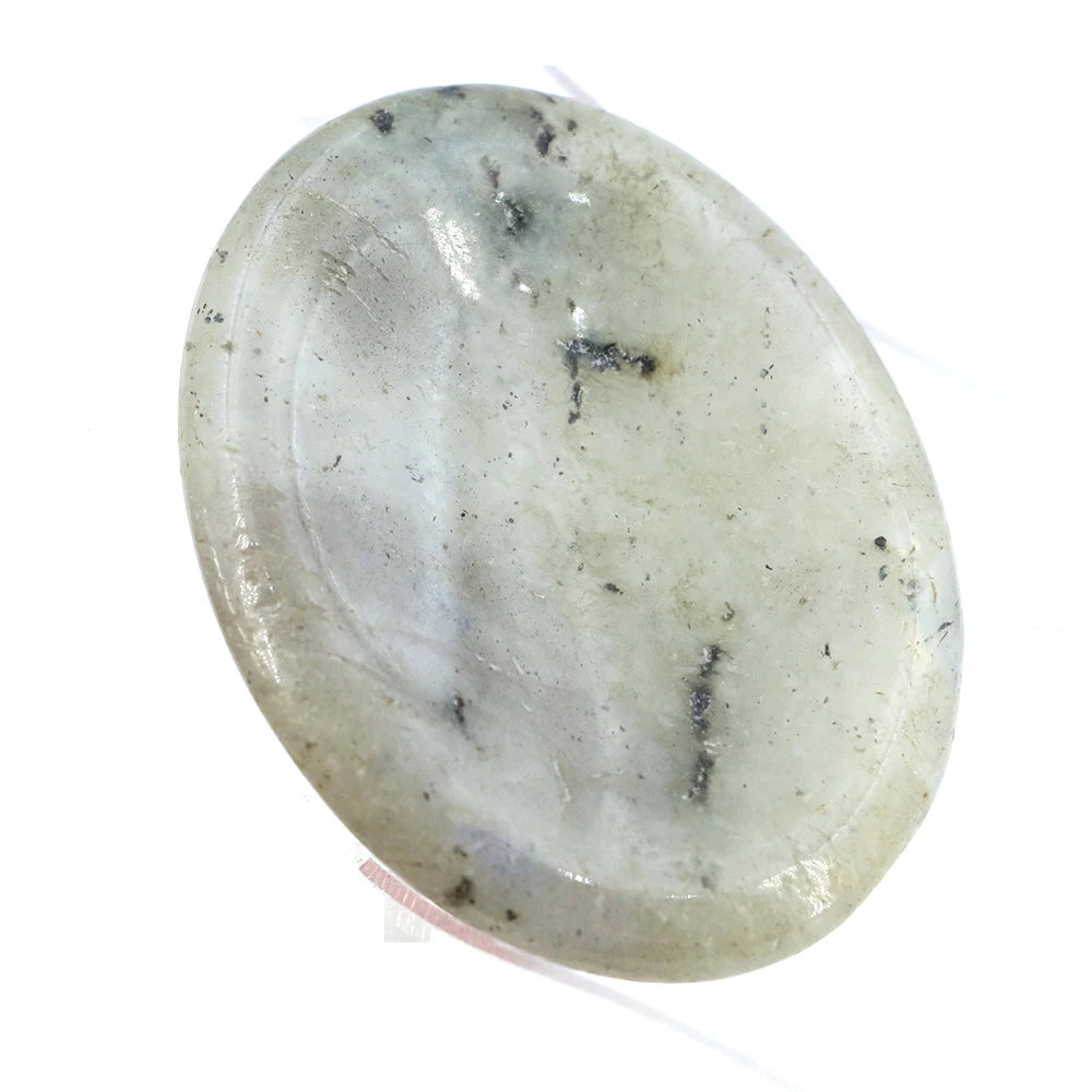 35x45mm Thumb Worry Stones Oval Massage Quartz Healing Crystal 7 Chakra Therapy Meditation Spiritual Natural Gemstone Spa Tools