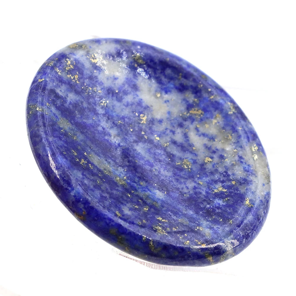 35x45mm Thumb Worry Stones Oval Massage Quartz Healing Crystal 7 Chakra Therapy Meditation Spiritual Natural Gemstone Spa Tools